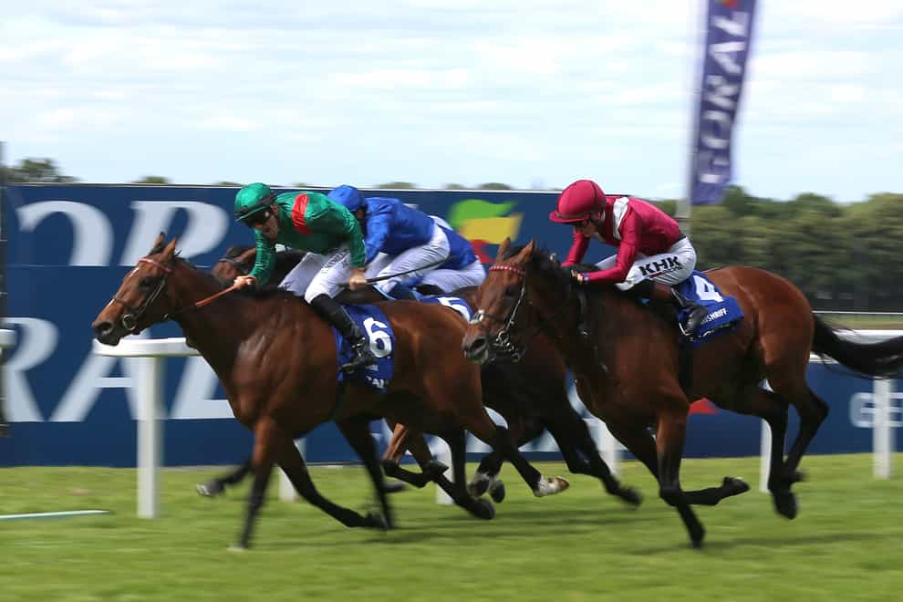 Mishriff (right) came so close to victory in the Eclipse (Nigel French/PA)