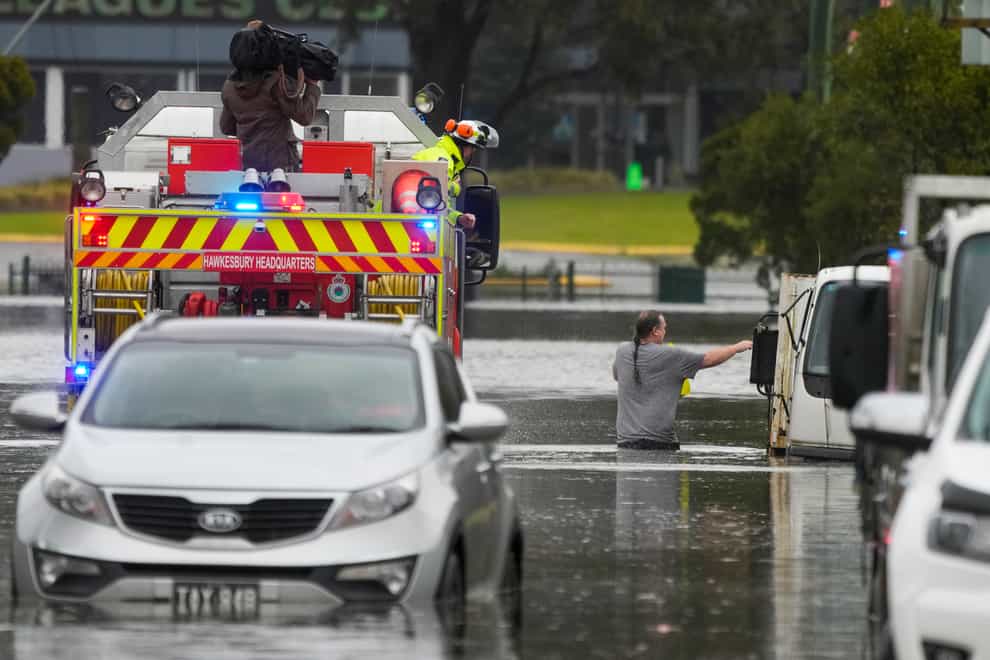 Hundreds of homes have been inundated in and around Australia’s largest city in a flood emergency that was impacting 50,000 people, officials said (Mark Baker/AP)