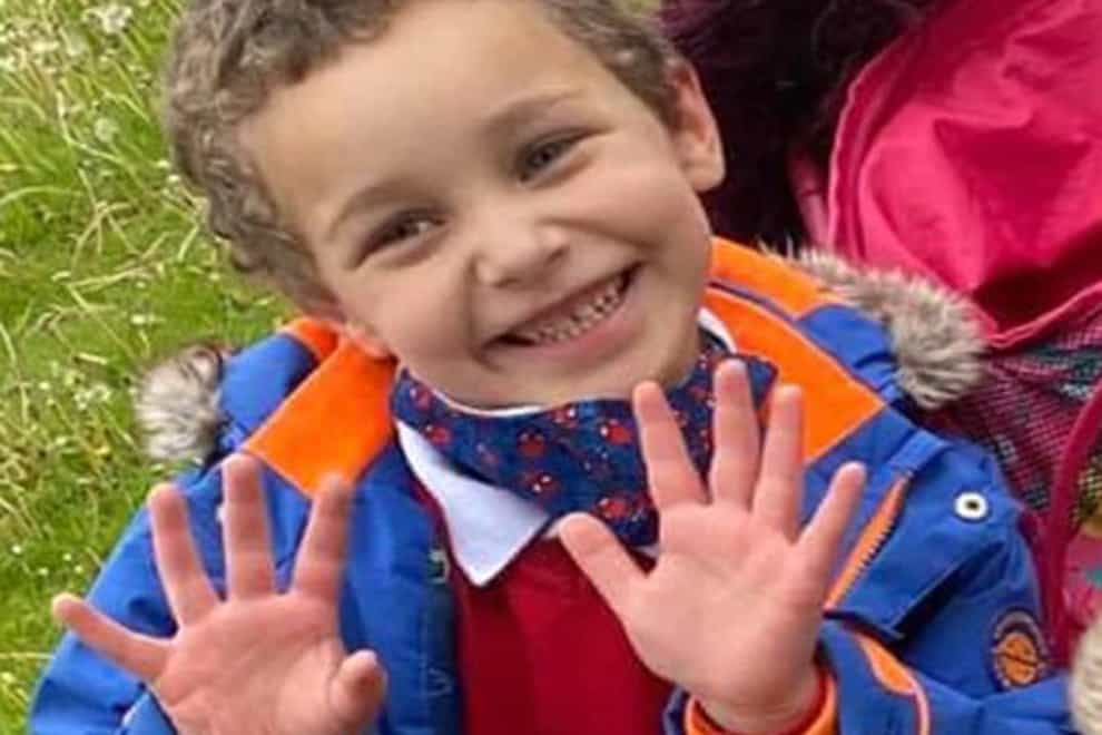 The father of murdered five-year-old Logan Mwangi has started campaigning to have the law changed so that estranged parents are told if social services become involved with their biological child (South Wales Police/PA)