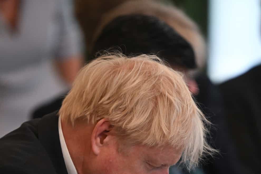 Prime Minister Boris Johnson holds a Cabinet meeting at 10 Downing Street, London. Picture date: Tuesday July 5, 2022.