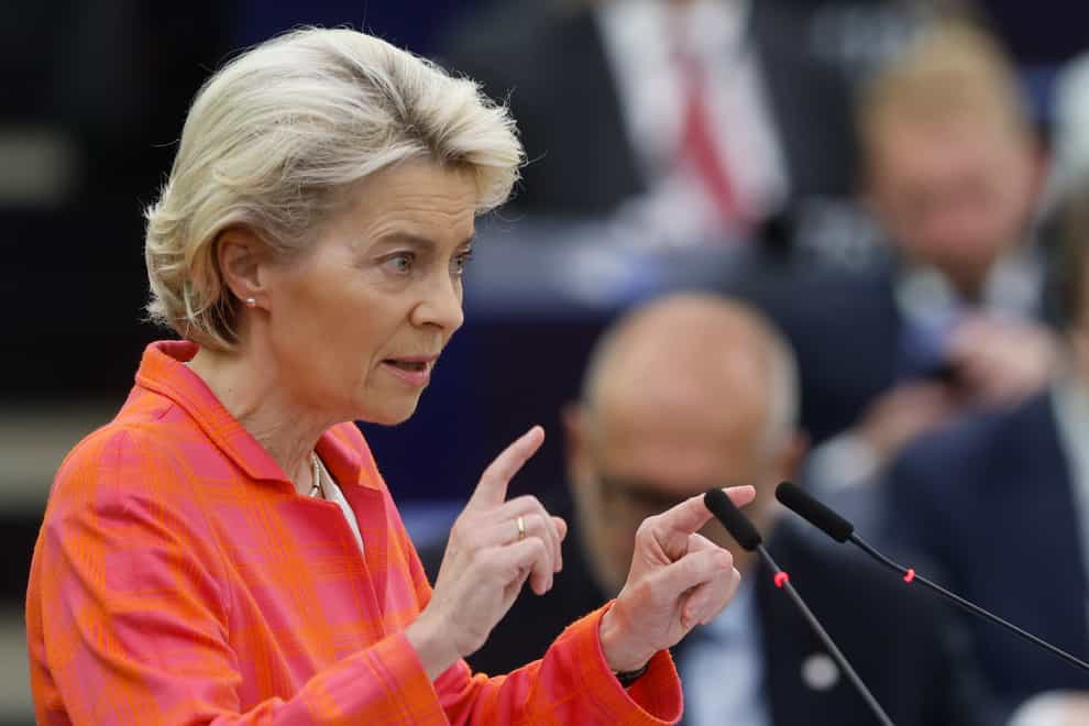 European Commission President Ursula von der Leyen (AP)