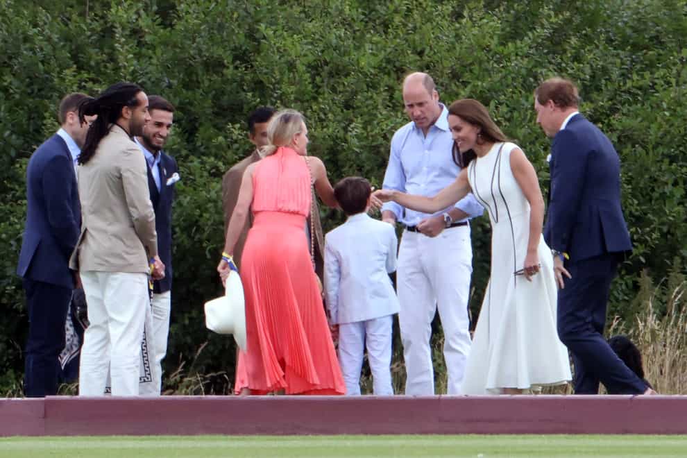 The Duke of Cambridge and Duchess of Cambridge arrive at Guards Polo Club (James Manning/PA)