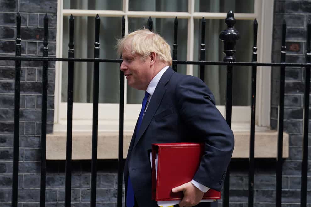 Prime Minister Boris Johnson departs 10 Downing Street (Stefan Rousseau/PA)