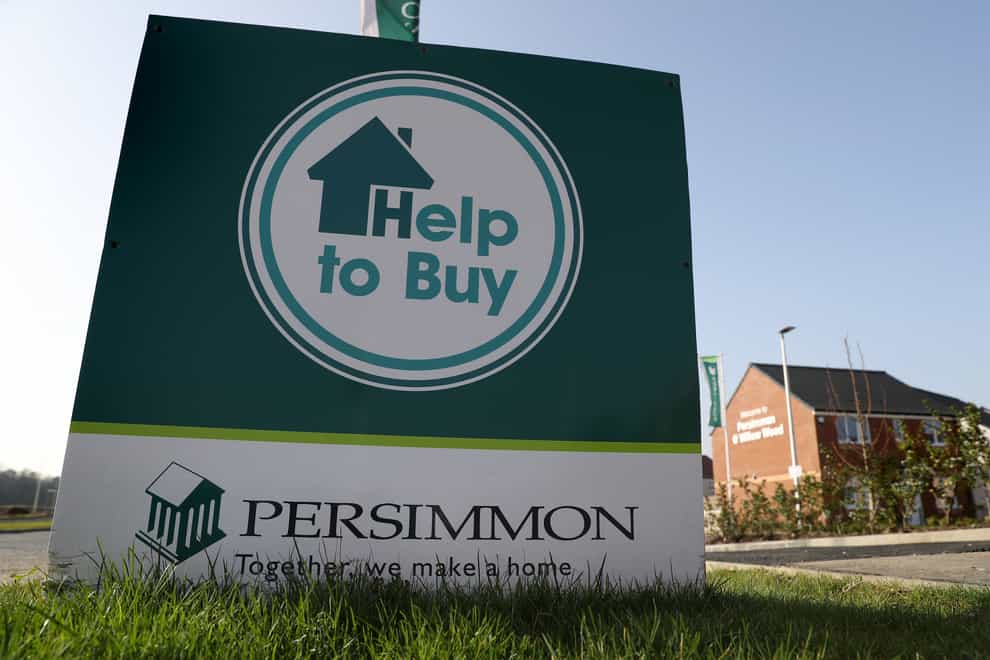 Persimmon Homes signage near Larbert (Andrew Milligan/PA)