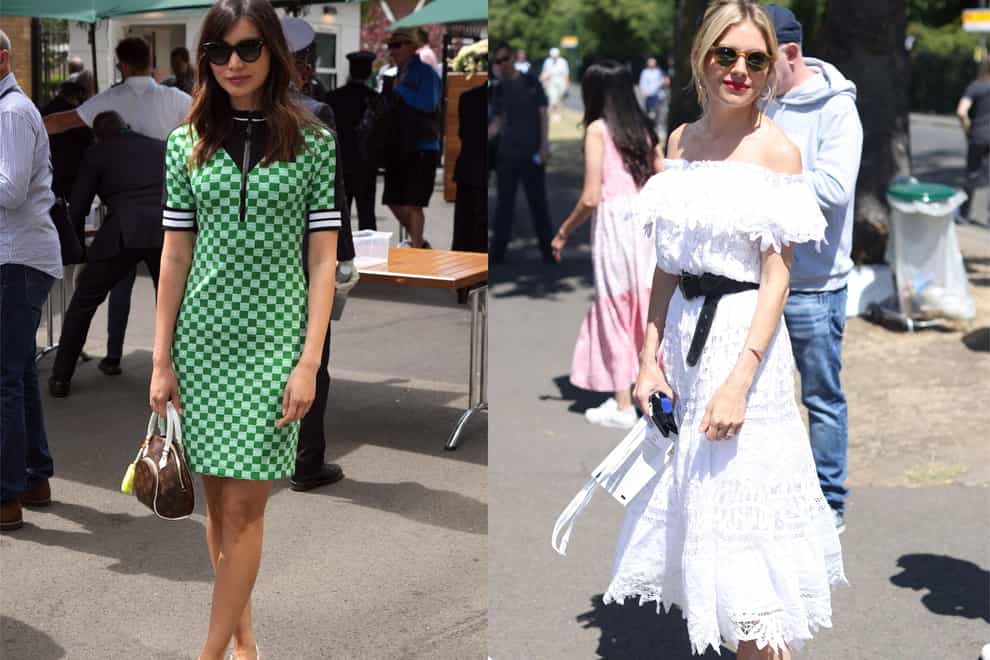 Celebs have been out in full force at Wimbledon (Zac Goodwin/James Manning/PA)
