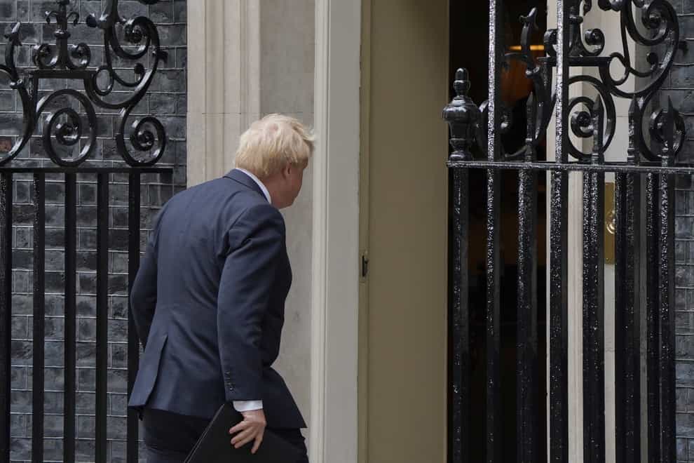 Boris Johnson has rejected calls for a caretaker Prime Minister (Gareth Fuller/PA)