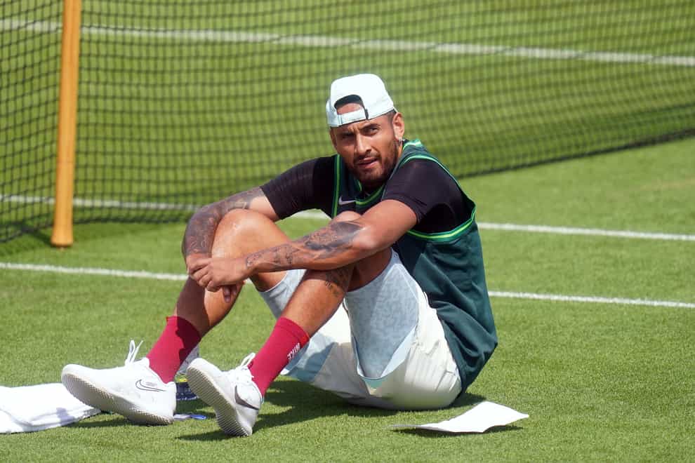 Nick Kyrgios is in the Wimbledon final (Adam Davy/PA)