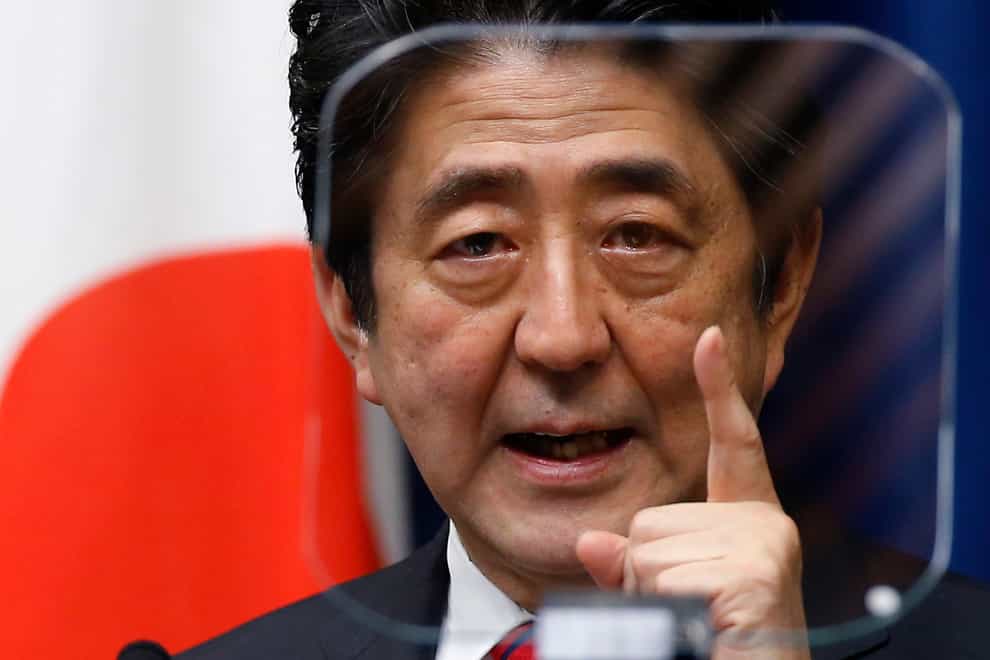 Former Japanese prime minister Shinzo Abe (Shizuo Kambayash/AP)