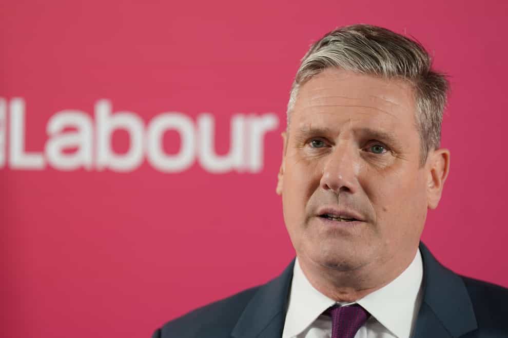 Labour leader Keir Starmer during a press conference (Kirsty O’Connor/PA)