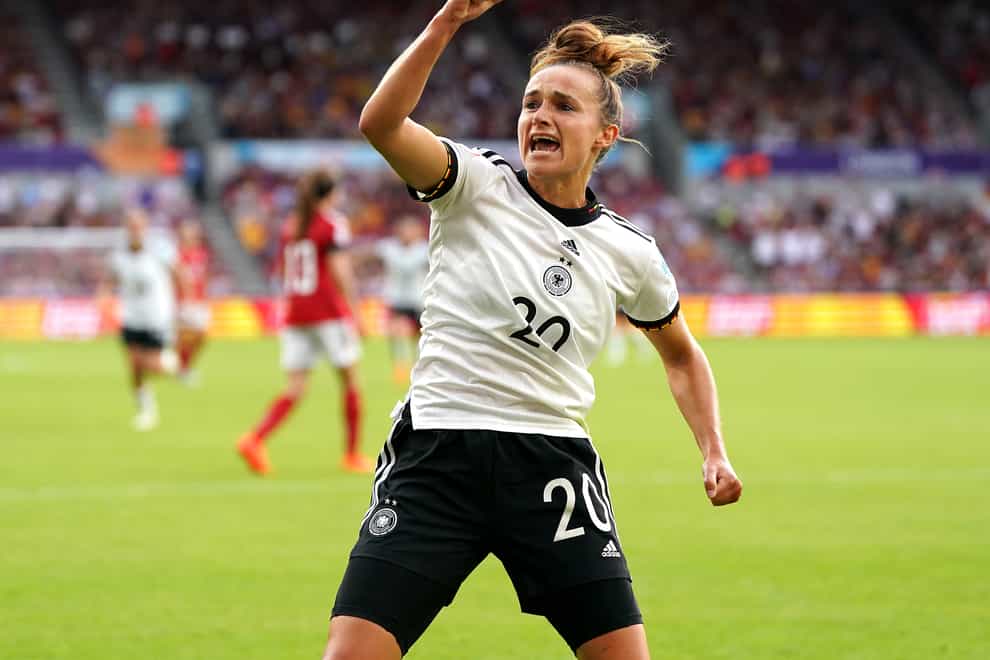 Germany started their bid for a ninth European title in ideal fashion as they stormed to a 3-0 win over Denmark (Nick Potts/PA)