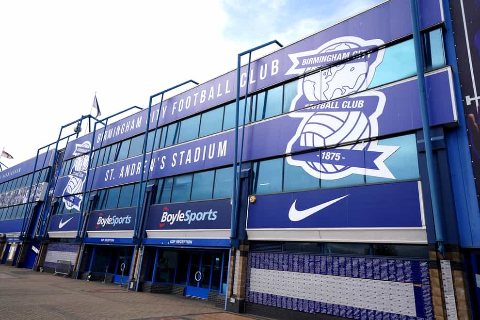 The English Football League has no documentation in relation to Birmingham’s proposed takeover (Mike Egerton/PA)
