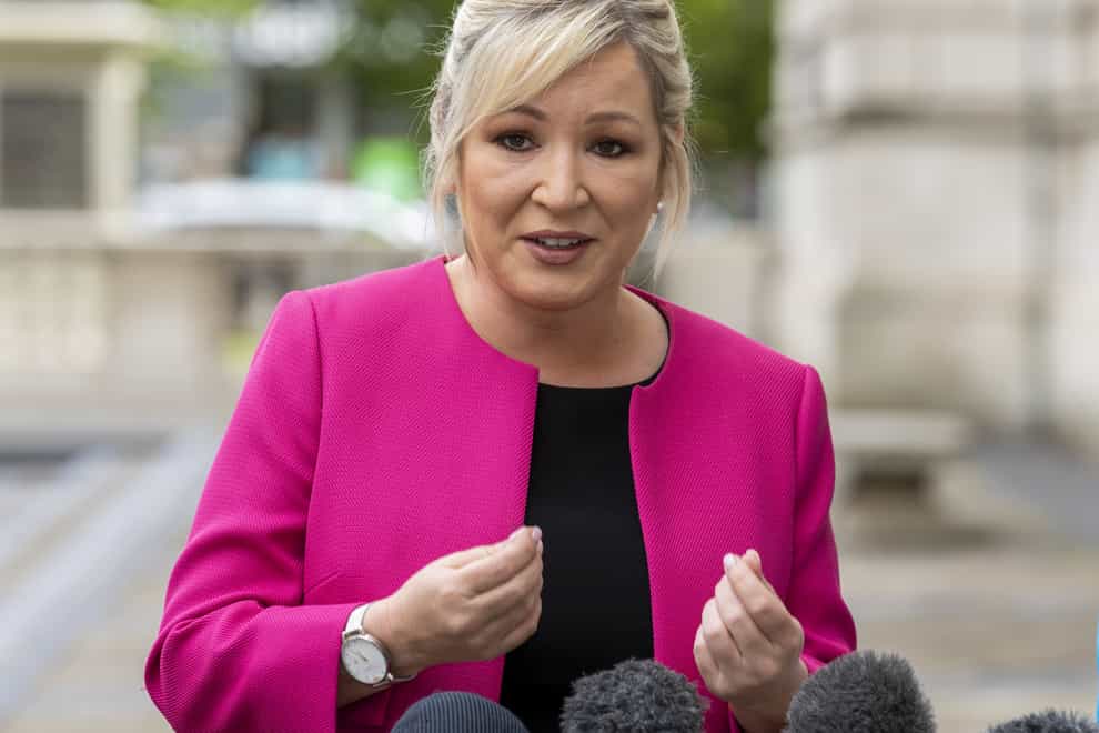 Sinn Fein Vice-President Michelle O’Neill (PA)