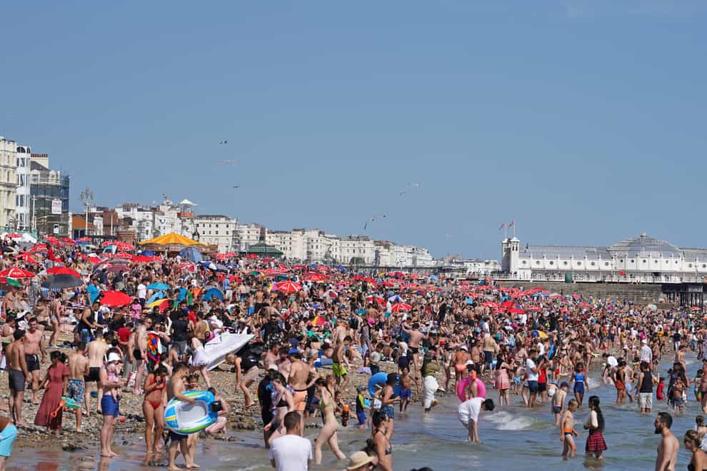Britons basked in sweltering temperatures (Gareth Fuller/PA)