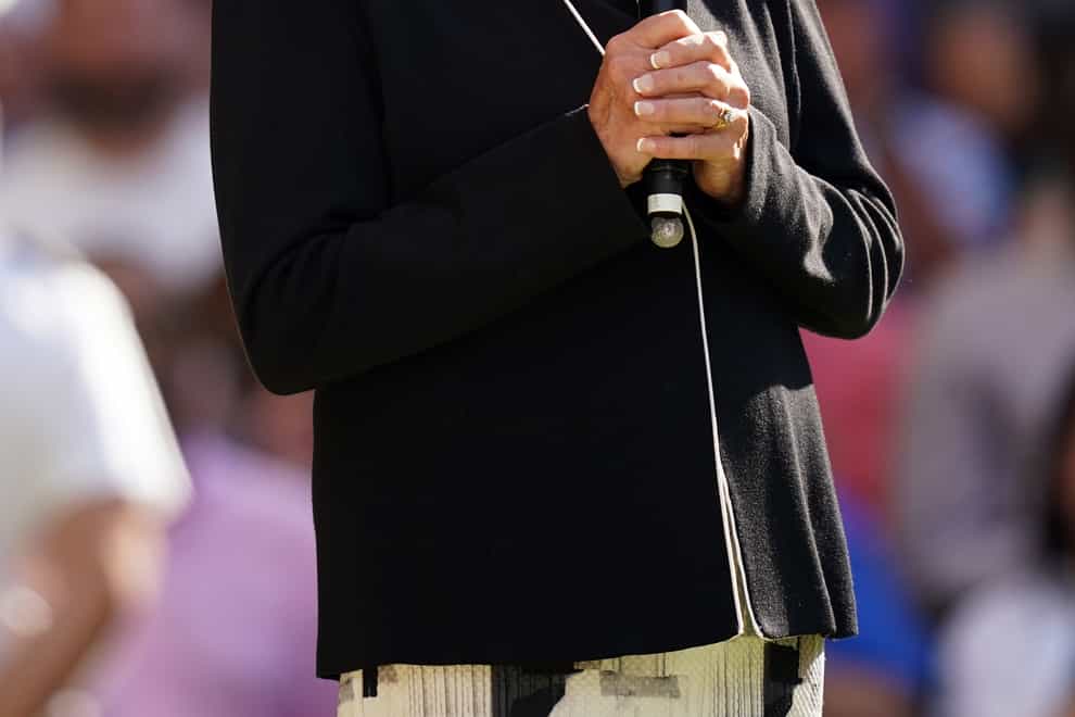 Sue Barker has said farewell to Wimbledon (Adam Davy/PA)
