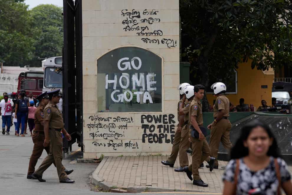 The two men at the centre of the turmoil brought about by the Sri Lanka’s economic collapse have promised they will heed the call of tens of thousands of angry protesters and resign (Eranga Jayawardena/AP)