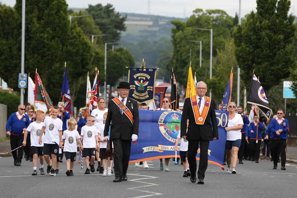 The first full Twelfth of July celebrations are underway in Northern Ireland since the coronavirus pandemic (PA)