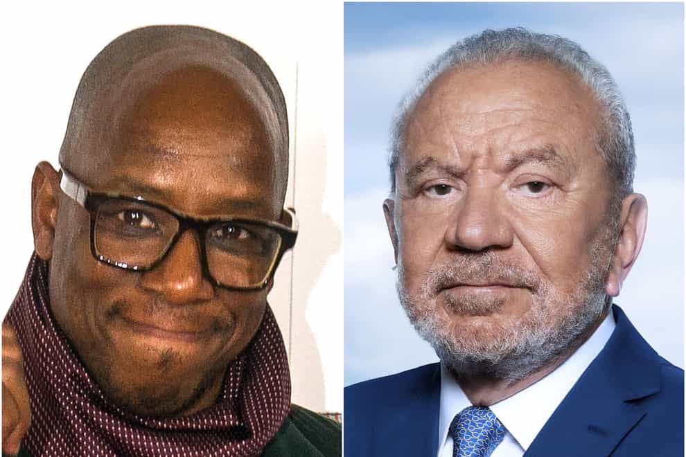 Ian Wright (left) has responded to Lord Sugar’s online comments over television coverage of Euro 2022 (Peter Summers/Ray Burmiston/PA)