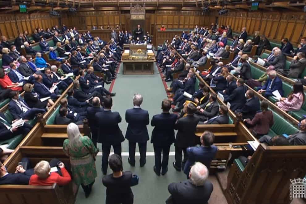 The House of Commons chamber (House of Commons/PA)