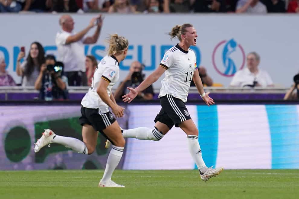 Alexandra Popp doubled Germany’s lead before half-time (John Walton/PA)