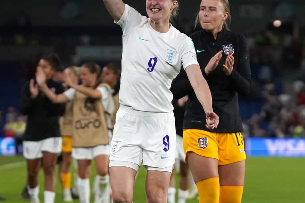 Ellen White celebrates victory over Norway (Gareth Fuller/PA)