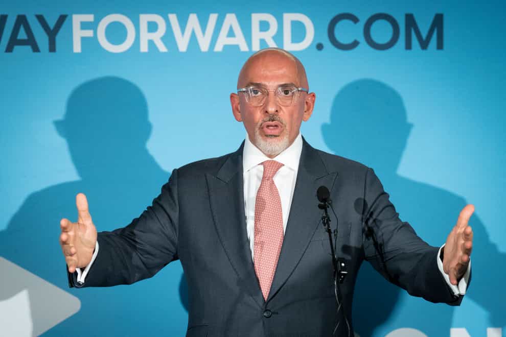 Chancellor of the Exchequer Nadhim Zahawi, one of the candidates for Conservative Party leader and Prime Minister (Stefan Rousseau/PA)
