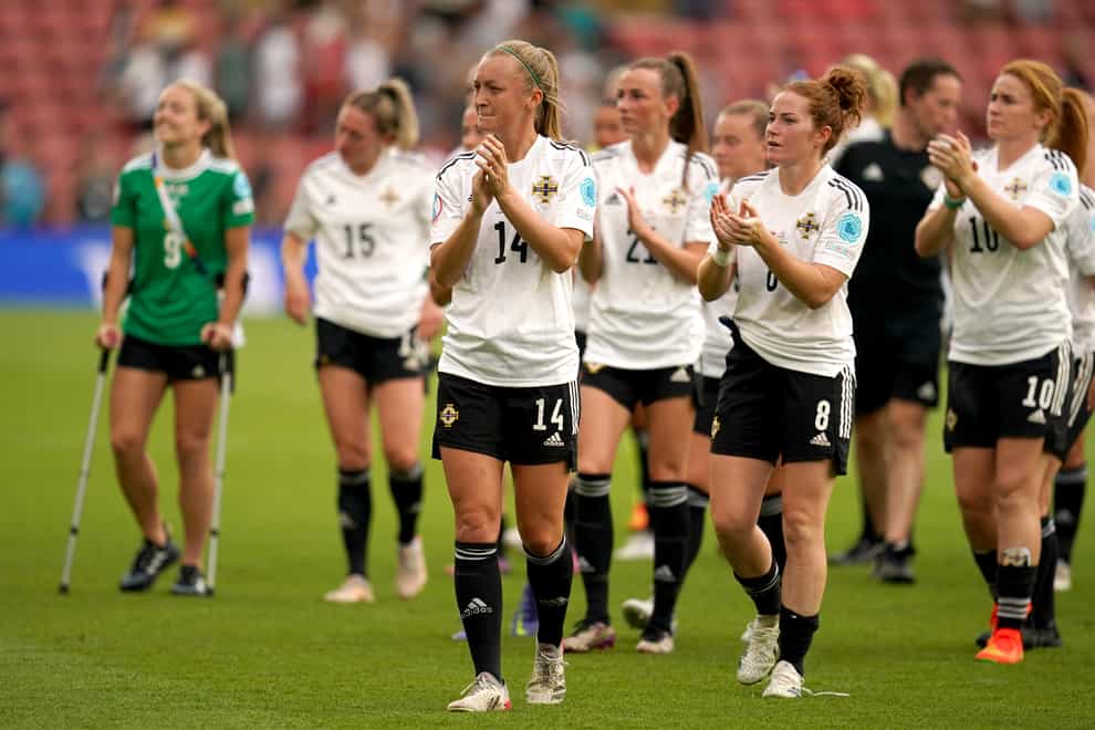 Northern Ireland were knocked out of Euro 2022 after Monday’s defeat to Austria (Nick Potts/PA)