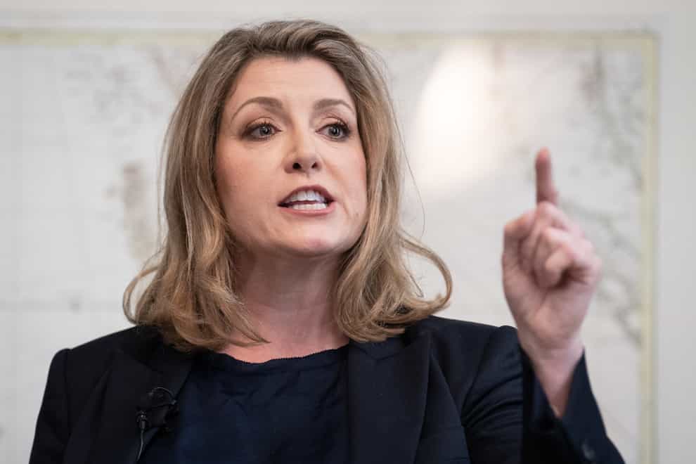 Penny Mordaunt at the launch of her campaign to be Conservative Party leader and prime minister (Stefan Rousseau/PA)