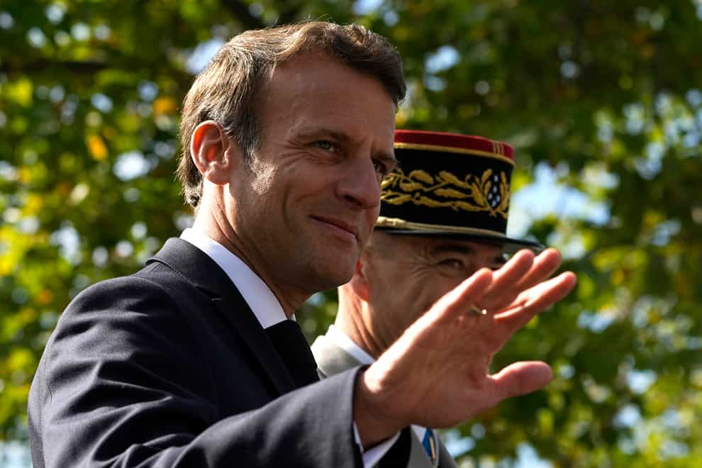 French President Emmanuel Macron (Michel Euler, Pool/AP)