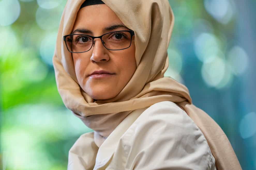 Hatice Cengiz, the fiancee of murdered Saudi journalist Jamal Khashoggi (Francisco Seco/AP)