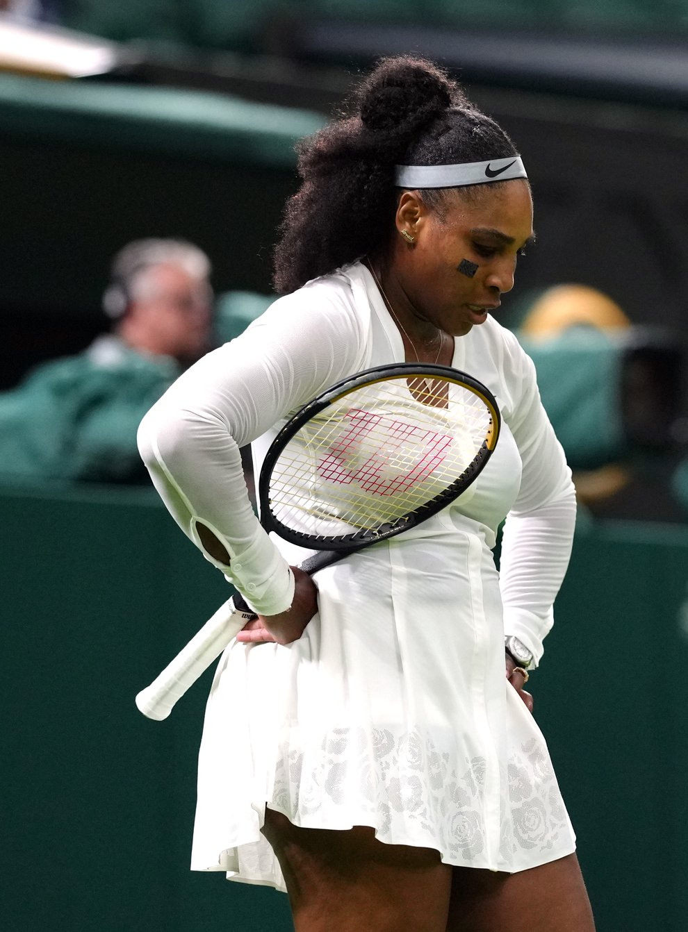 Serena Williams was beaten in the first round at Wimbledon (John Walton/PA)