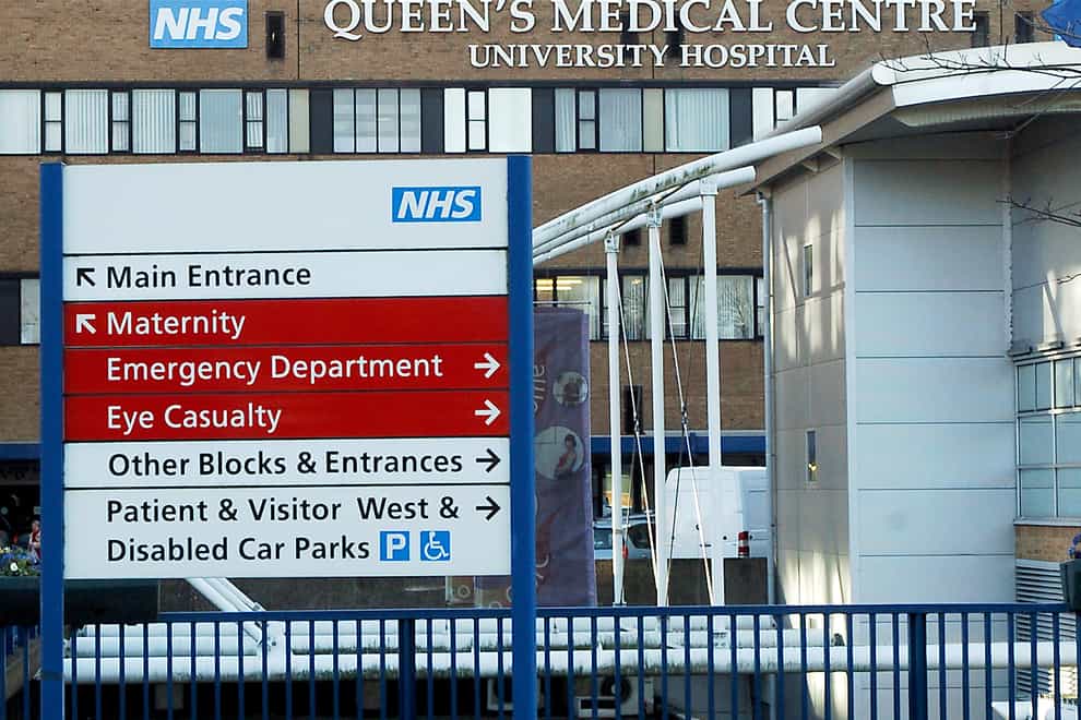 Wynter Sophia Andrews died at Queen’s Medical Centre in Nottingham (Emma Coles/PA)