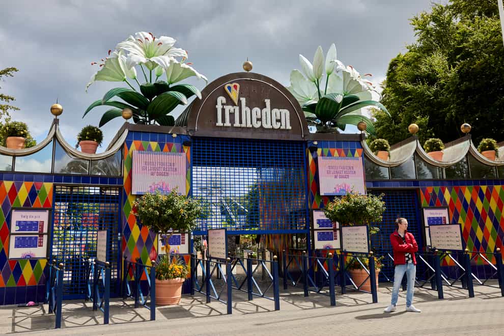 The amusement park, Tivoli Friheden in Aarhus, will be closed until Monday (Mikkel Berg Pedersen/Ritzau Scanpix via AP)