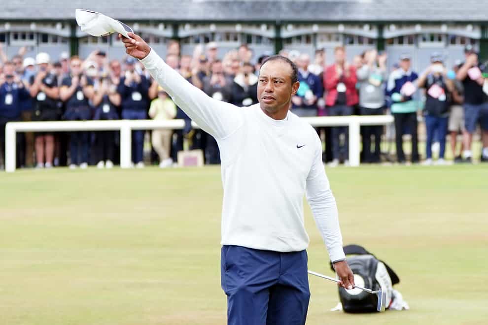 Tiger Woods, 46, knows he may not play another Open at St Andrews (Jane Barlow/PA)