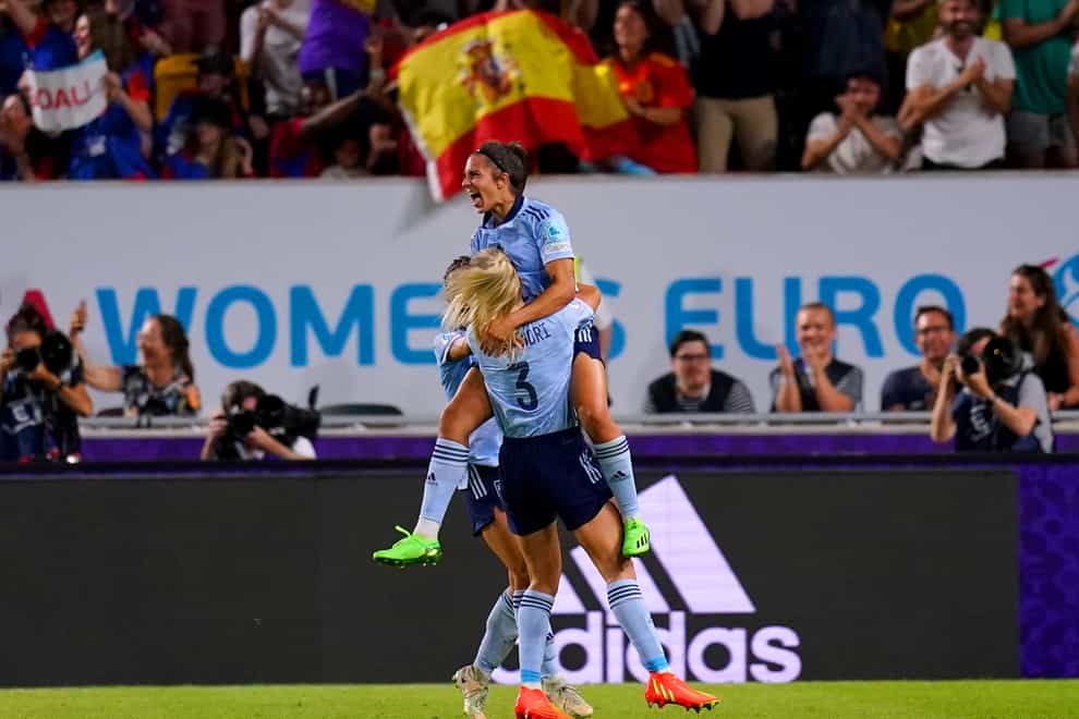 Spain’s Marta Cardona scored the only goal of the game against Denmark (John Walton/PA)