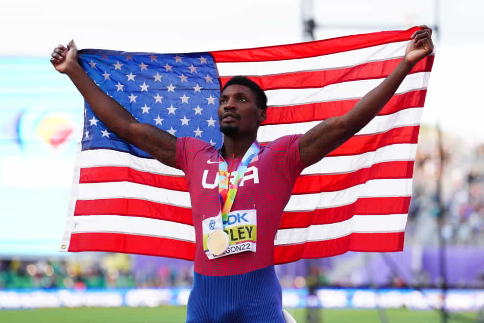 Fred Kerley warned the USA will chase global domination after he was crowned world 100m champion (Martin Rickett/PA)