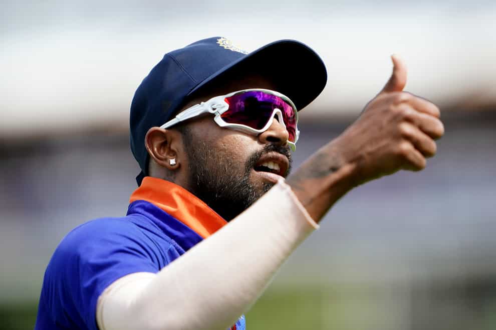 Hardik Pandya shone with bat and ball for India (Zac Goodwin/PA)