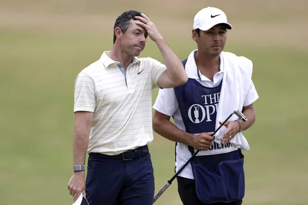 It was not to be for Rory McIlroy, left (Richard Sellers/PA)