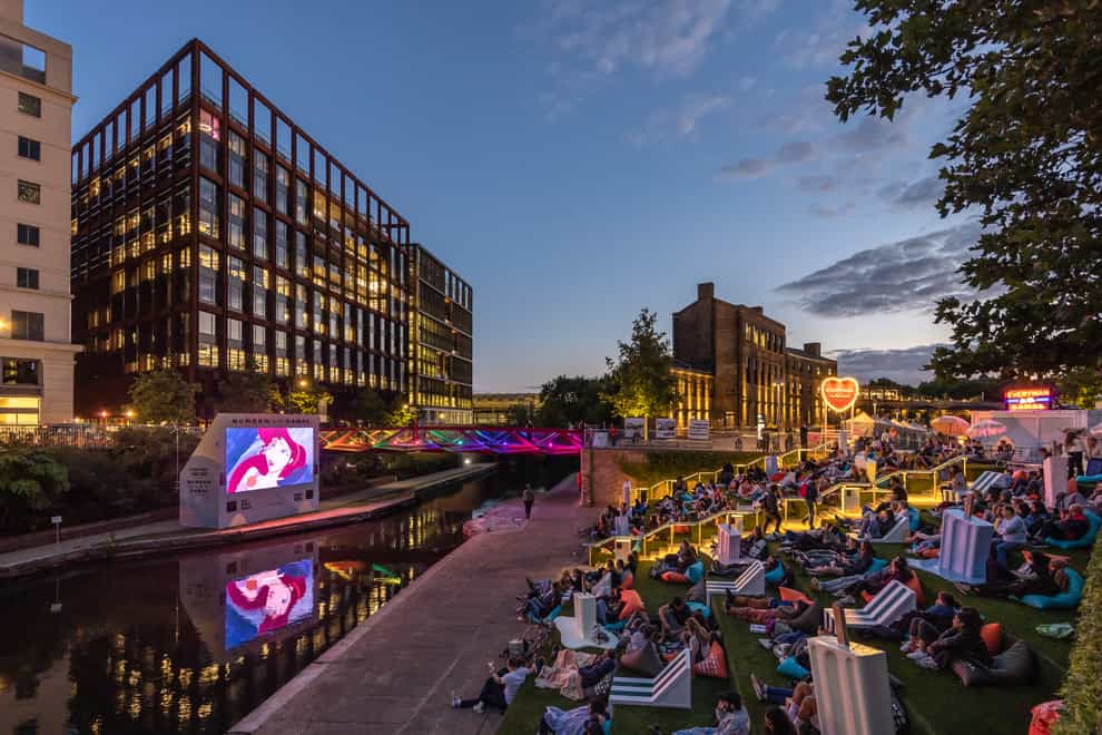 Screen on the Canal, King’s Cross (King’s Cross/PA)