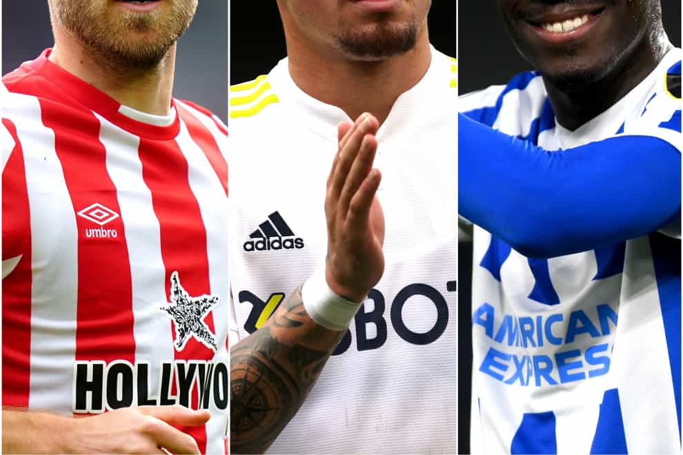 Christian Eriksen, Kalvin Phillips and Yves Bissouma will be looking to hit the ground running at their new clubs. (Adam Davy/PA/Richard Sellers/PA/Mike Hewitt/PA)