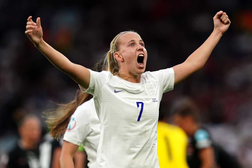 England’s Beth Mead has scored five goals already at Euro 2022 (Martin Rickett/PA).