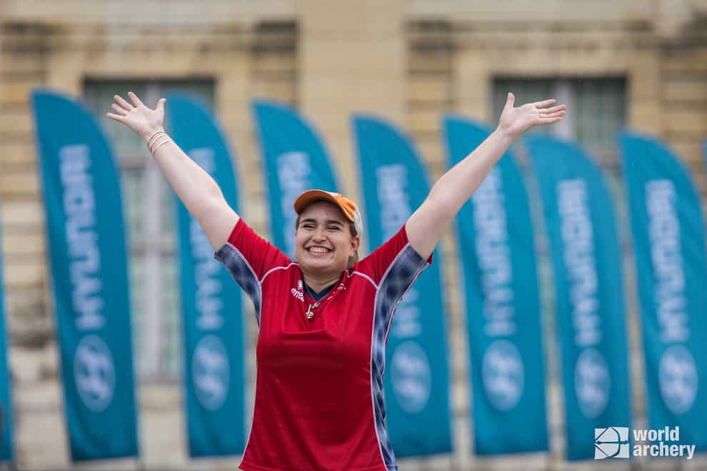 British archer Ella Gibson on Monday became world number one (World Archery/PA)