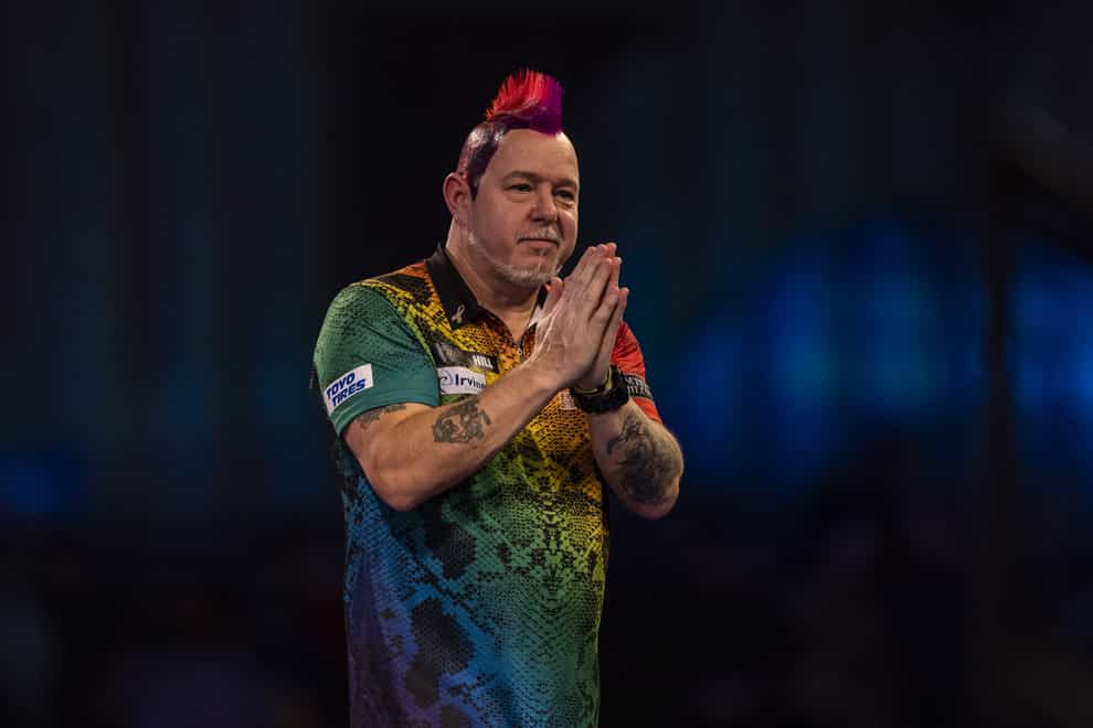 Peter Wright had looked in total control following a fast start (Steven Paston/PA)
