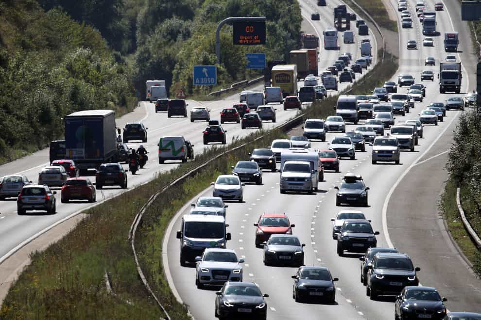 This weekend will be the busiest summer getaway in at least eight years, drivers have been warned (Andrew Matthews/PA)