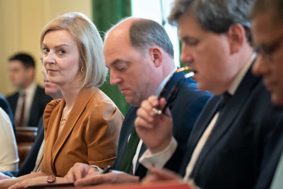 Liz Truss has declared she is the ‘only person who can deliver the change’ the UK needs which is in ‘line with true Conservative principals’ (Stefan Rousseau/PA)