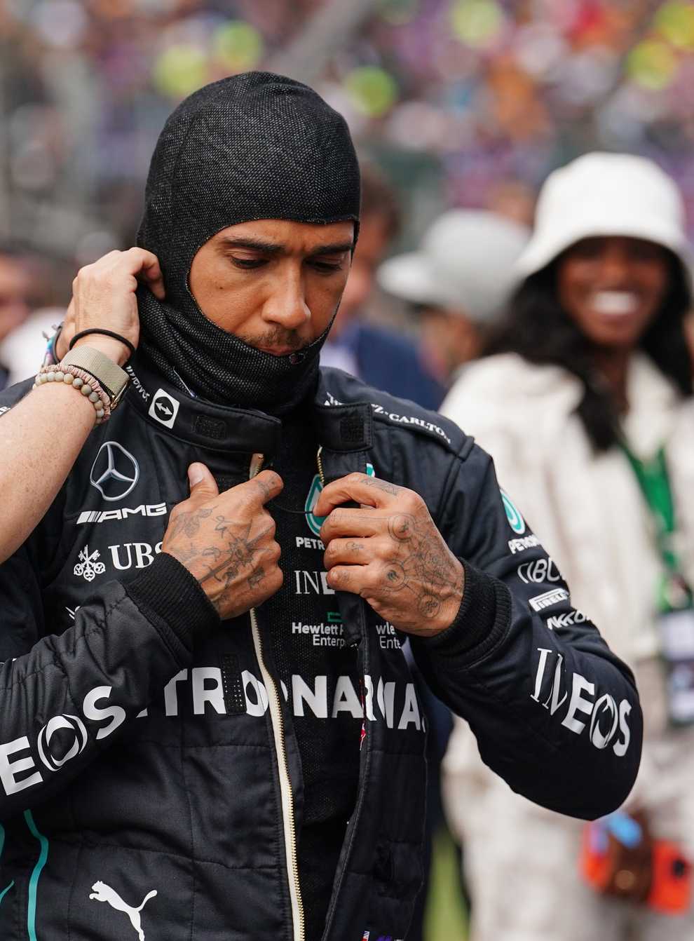 Lewis Hamilton, right, will not take part in first practice at the French Grand Prix (David Davies/PA)