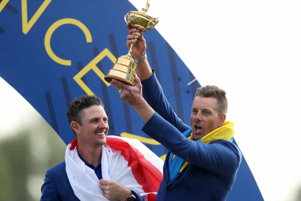 Europe will need a new Ryder Cup captain after Henrik Stenson (right) was stripped of the role (David Davies/PA)