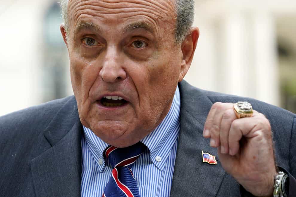 Former New York City mayor Rudy Giuliani (Mary Altaffer/AP)