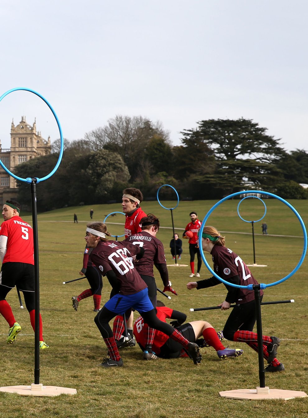 Match action between Southampton and Loughborough Longshots during the UK Quidditch Cup (Simon Cooper/PA)