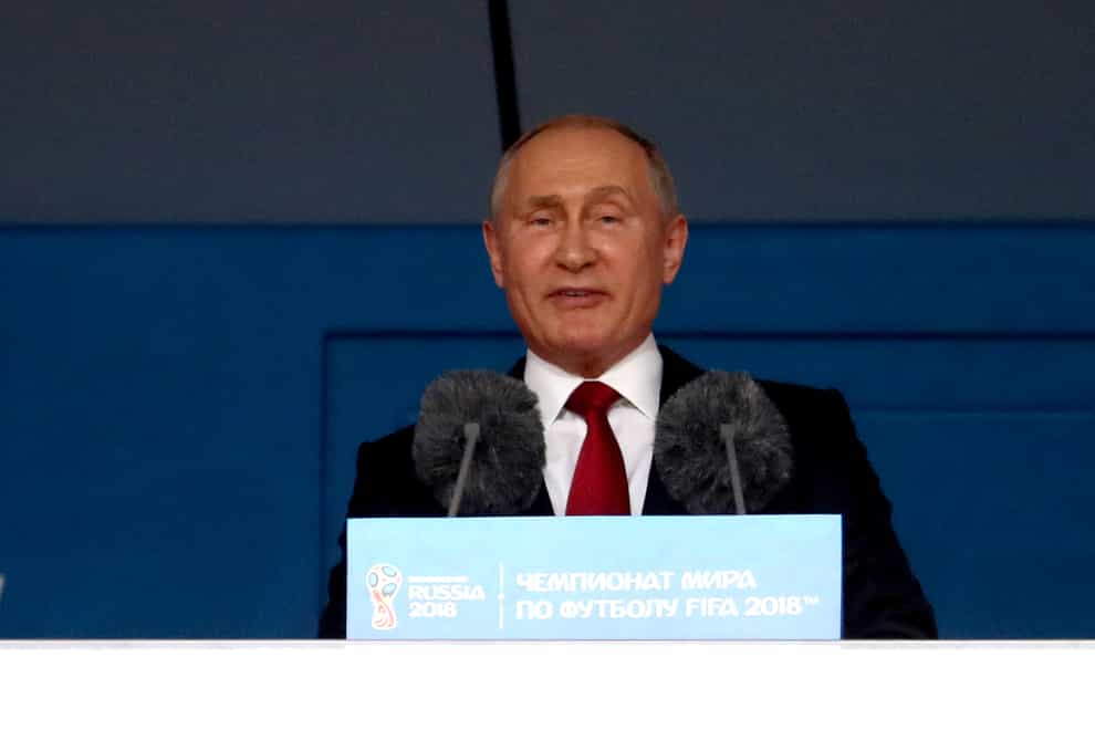 Russia president Vladimir Putin (Adam Davy/PA)