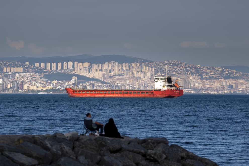 Military delegations from Russia and Ukraine held their governments’ first face-to-face talks in months Wednesday as they tried to reach an agreement on a United Nations plan to export blocked Ukrainian grain to world markets through the Black Sea (Khalil Hamra/AP/PA)